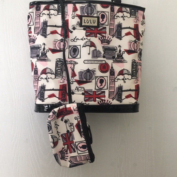 LULU Guinness White City London tote - Picture 6 of 16